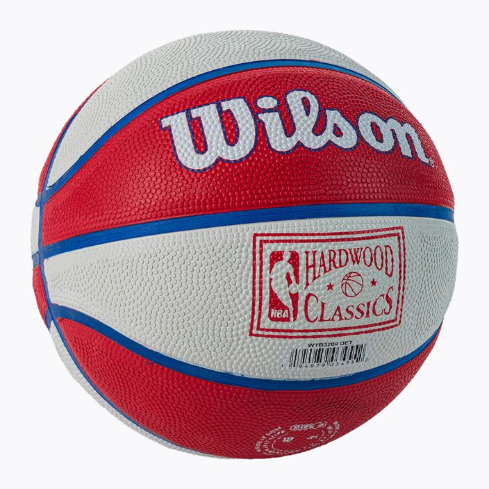 Wilson NBA Team Retro Mini Detroit Pistons Baschet roșu WTB3200XBDET 2