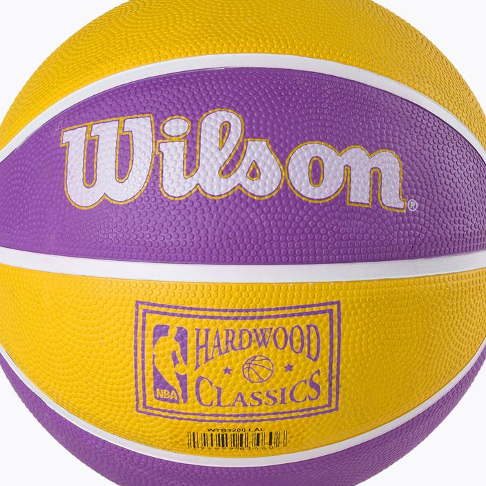 Wilson NBA NBA Team Retro Mini Los Angeles Lakers baschet violet WTB3200XBLAL 3