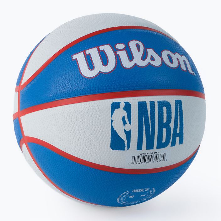 Wilson NBA Team Retro Mini Baschet Oklahoma City Thunder albastru WTB3200XBOKC 2
