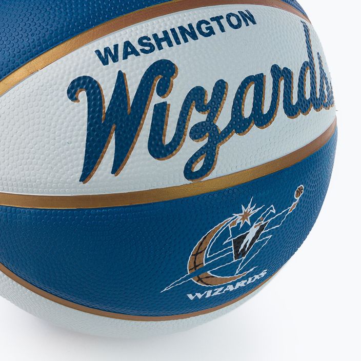 Wilson NBA Team Retro Mini Baschet Washington Wizards albastru WTB3200XBWAS 3