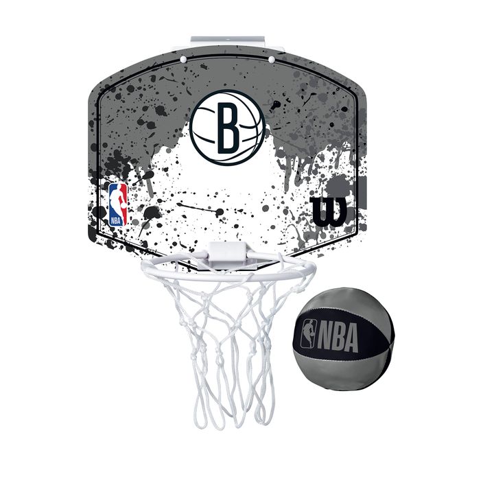 Set de mini-baschet Wilson NBA Team Mini Hoop Brooklyn Nets black 2