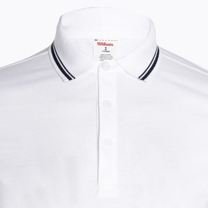 Tricou pentru bărbați Wilson Team Pique Polo bright white 3