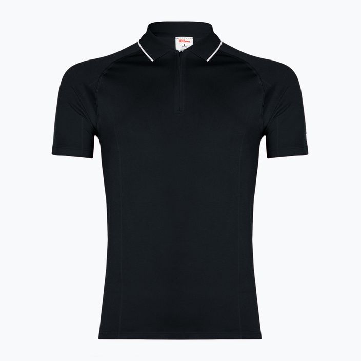 Tricou pentru bărbați Wilson Team Seamless Polo 2.0 black