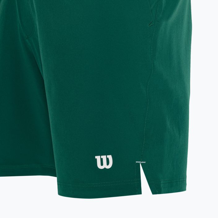 Pantaloni scurți de tenis pentru bărbați Wilson Team 7" courtside green 3
