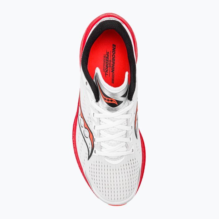 Pantofi de alergare pentru bărbați Saucony Endorphin Speed 3 alb/blck/vizi 6