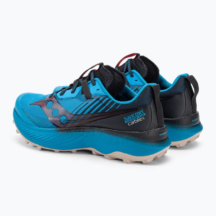 Pantofi de alergare bărbați Saucony Endorphin Edge ocean/negru pentru bărbați 3