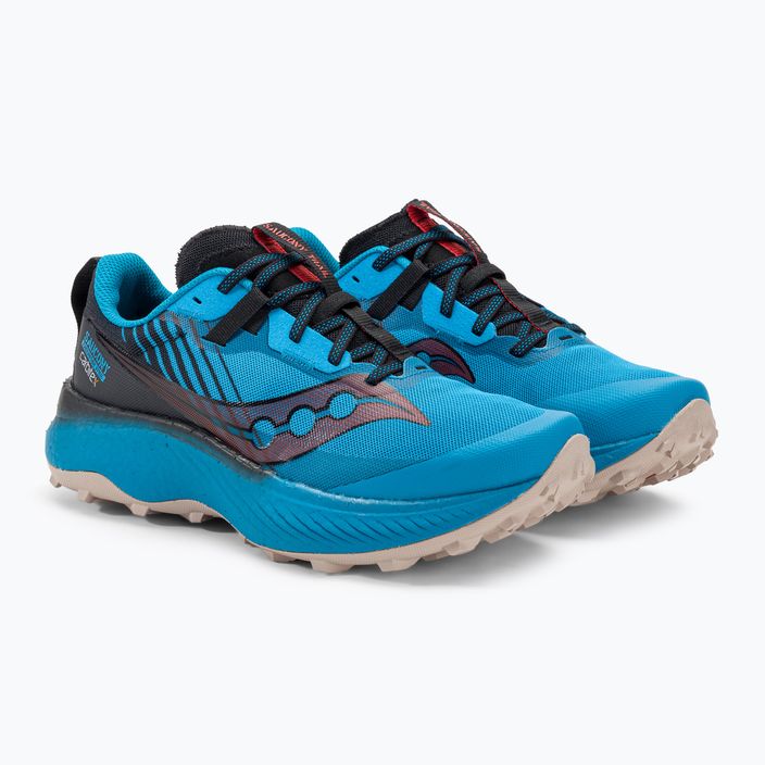 Pantofi de alergare bărbați Saucony Endorphin Edge ocean/negru pentru bărbați 4