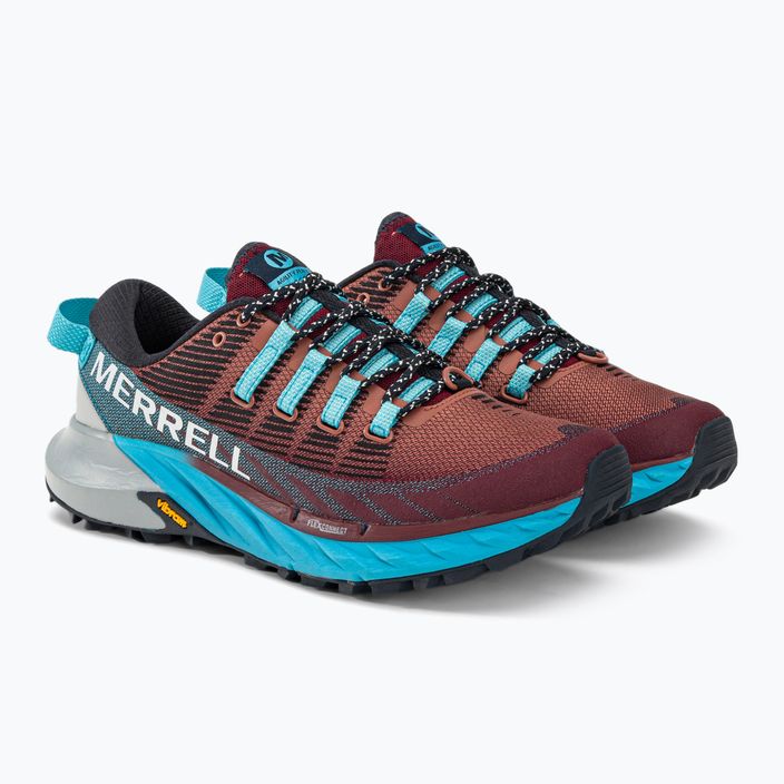Merrell Agility Peak 4 pantofi de alergare pentru femei burgundy-blue J067546 4