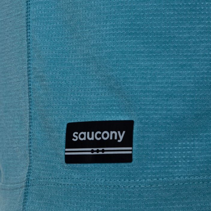 Tricou de alergare pentru bărbați Saucony Stopwatch bayside heather 4