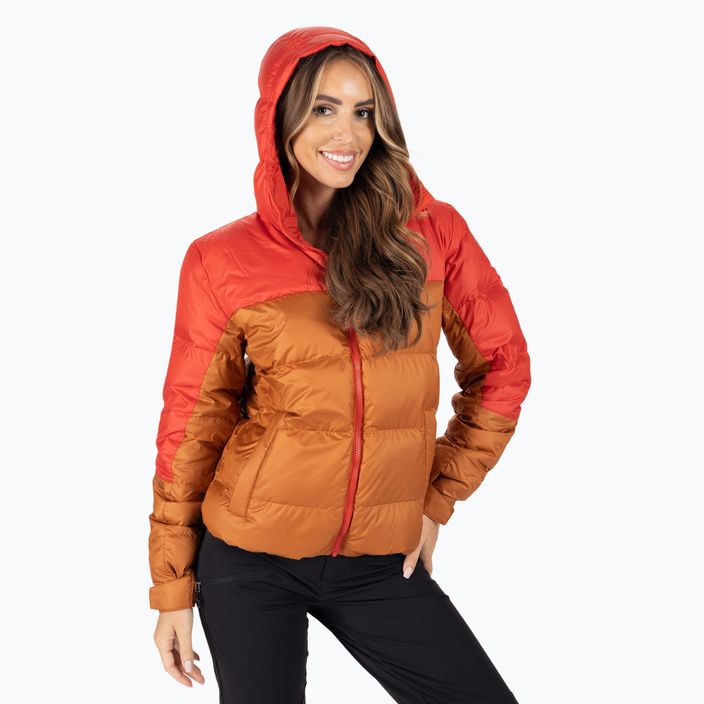 Marmot jachetă de puf pentru femei Guides Down Hoody maro și roșu 79300 4