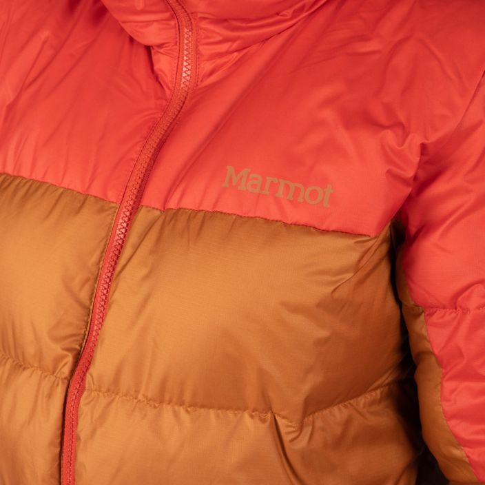 Marmot jachetă de puf pentru femei Guides Down Hoody maro și roșu 79300 5