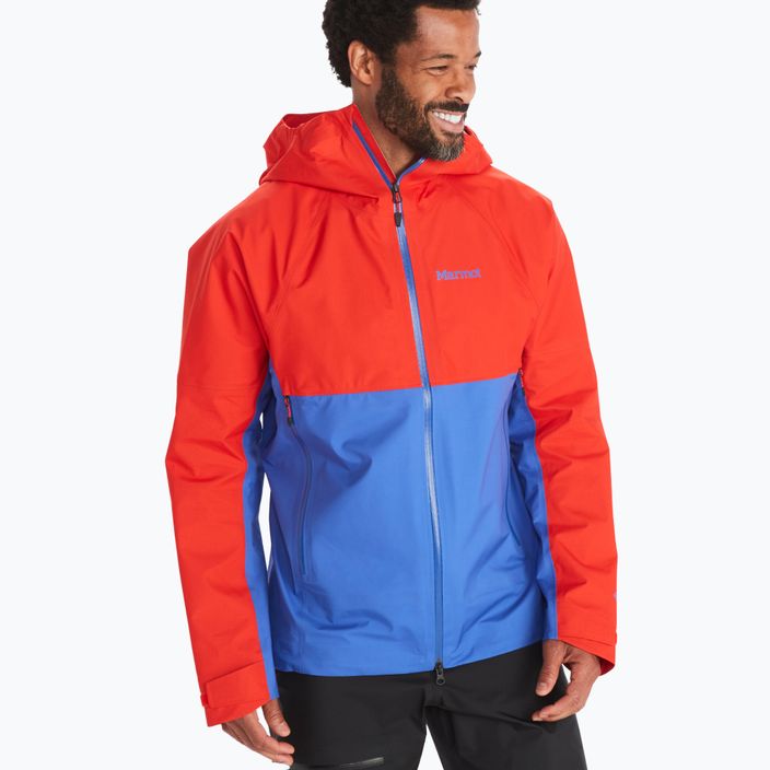 Marmot Mitre Peak GTX jachetă de ploaie pentru bărbați roșu-albastru M12685-21750