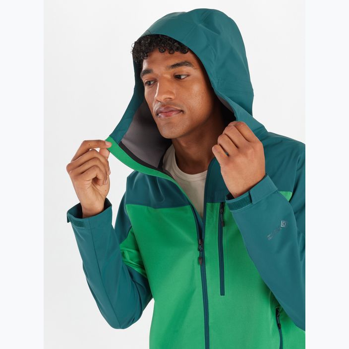 Jachetă softshell pentru bărbați Marmot Rom Gore Tex dark jungle / clover 4