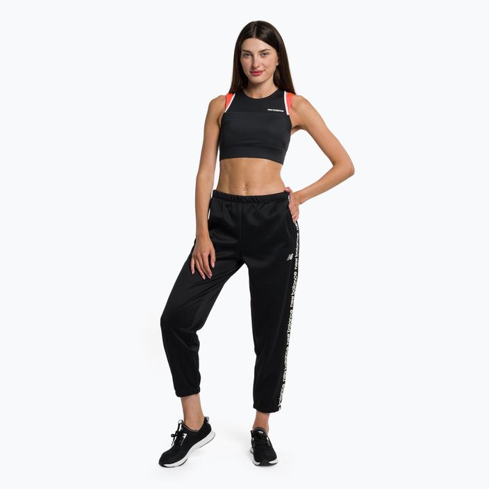 Pantaloni de antrenament pentru femei New Balance Relentless Performance Fleece negru NBWP13176 2