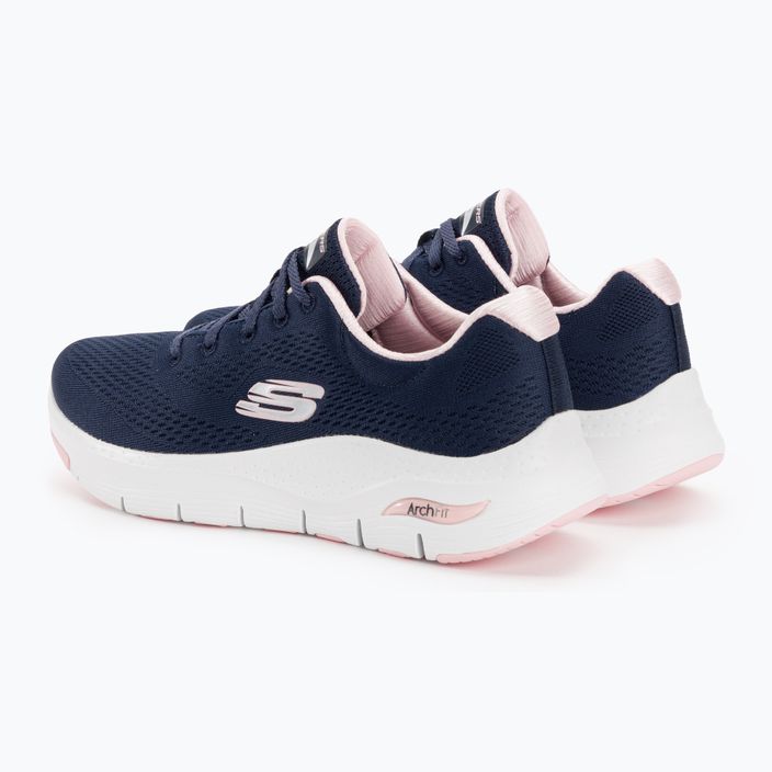 Pantofi de antrenament pentru femei SKECHERS Arch Fit Big Appeal navy/pink 3