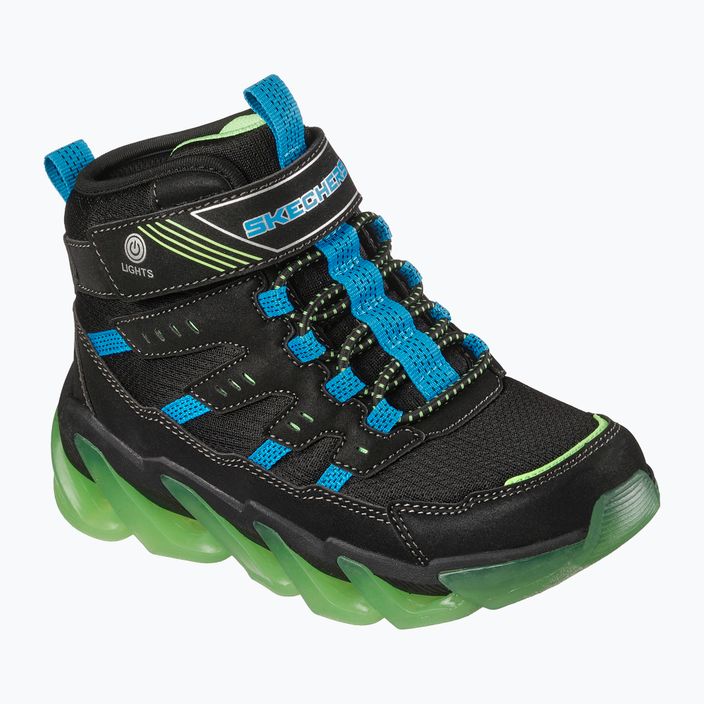 SKECHERS pantofi pentru copii Mega-Surge Flash Breeze negru/albastru/lime 8