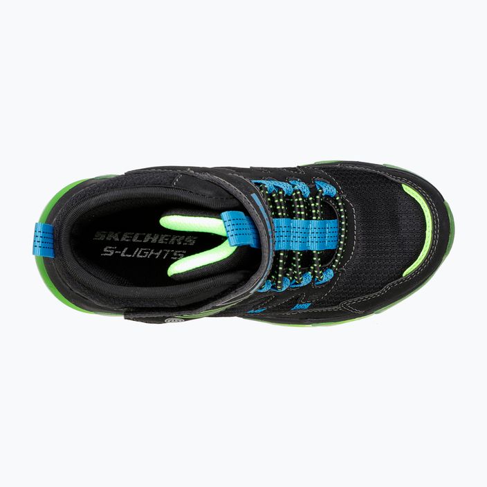 SKECHERS pantofi pentru copii Mega-Surge Flash Breeze negru/albastru/lime 12