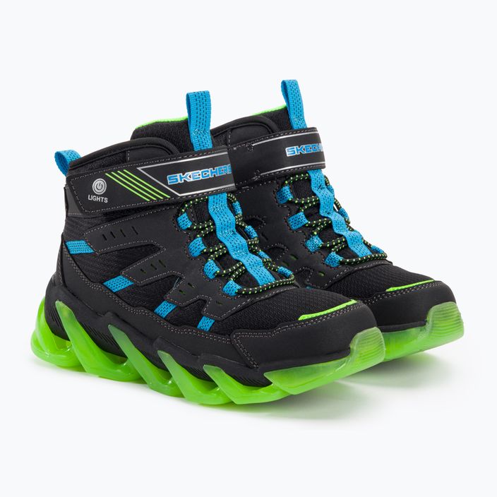 SKECHERS pantofi pentru copii Mega-Surge Flash Breeze negru/albastru/lime 4