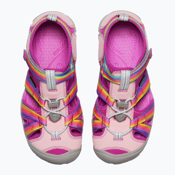 Sandale de trekking pentru copii Keen Seacamp II CNX roz-colorate 1027421 11