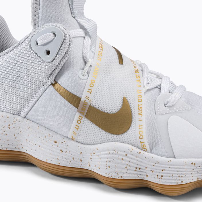 Nike React Hyperset SE pantofi de volei alb și auriu DJ4473-170 8