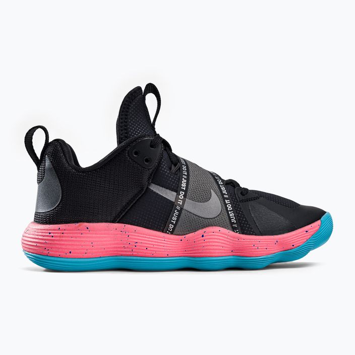 Nike React Hyperset SE pantofi de volei negru/roz DJ4473-064 2
