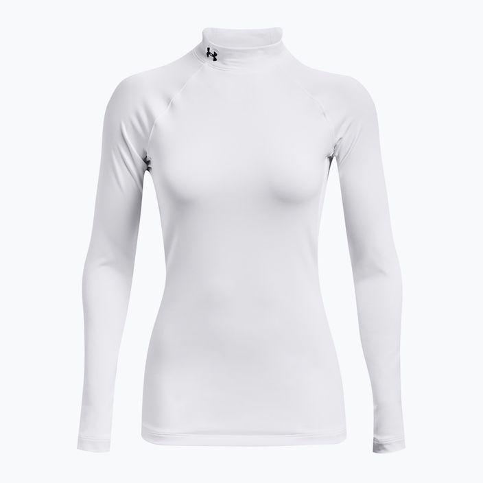 Longsleeve de antrenament pentru femei Under Armour Authentics CG Mockneck white/black 7