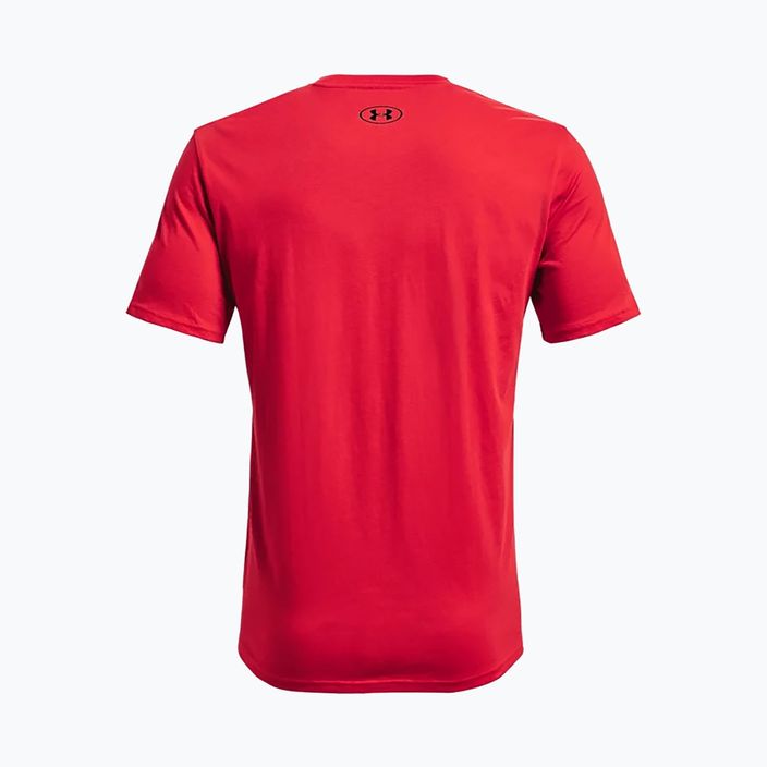 Tricou de antrenament pentru bărbați Under Armour UA Sportstyle Logo SS roșu 1329590 2