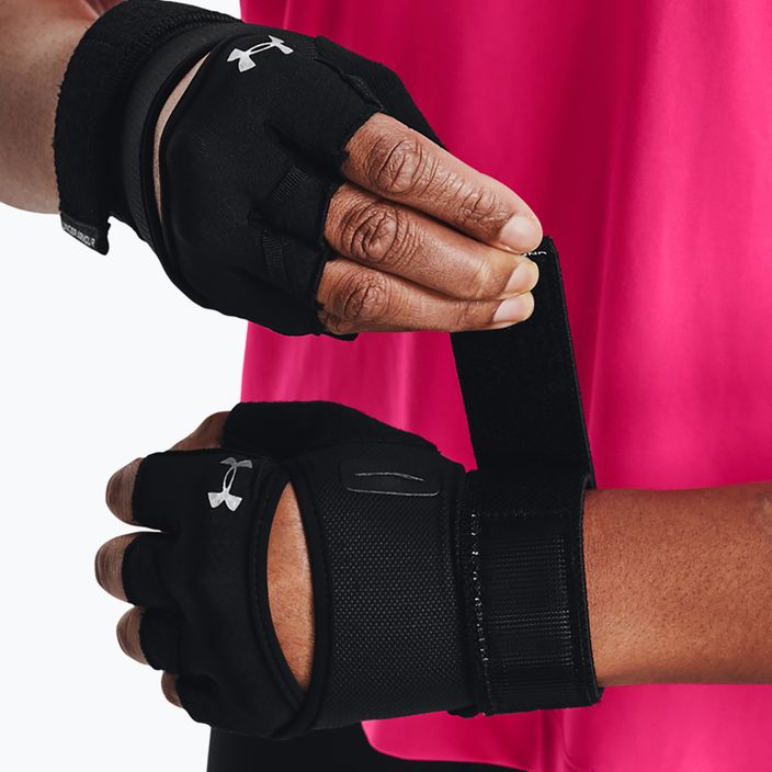 Under Armour M'S Weightlifting mănuși de antrenament pentru femei negru/negru/argintiu 3