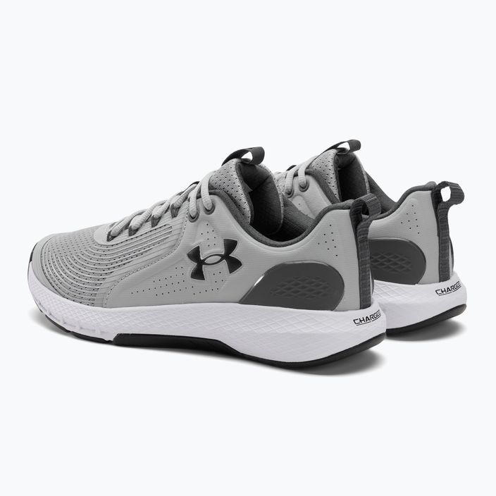 Under Armour Charged Commit Tr 3 mod gray/pitch gray/black pantofi de antrenament pentru bărbați 3