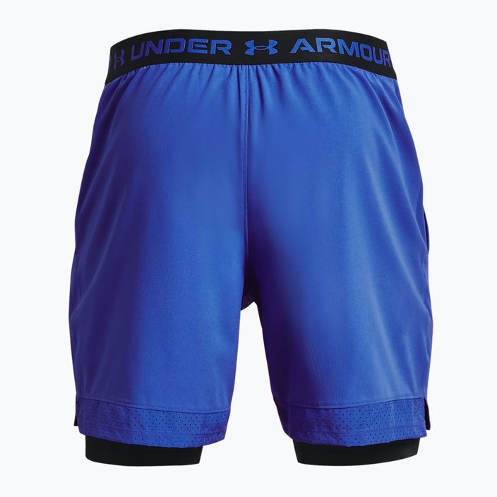 Pantaloni scurți de antrenament 2 în 1 pentru bărbați Under Armour UA Vanish Woven Sts albastru 1373764 2