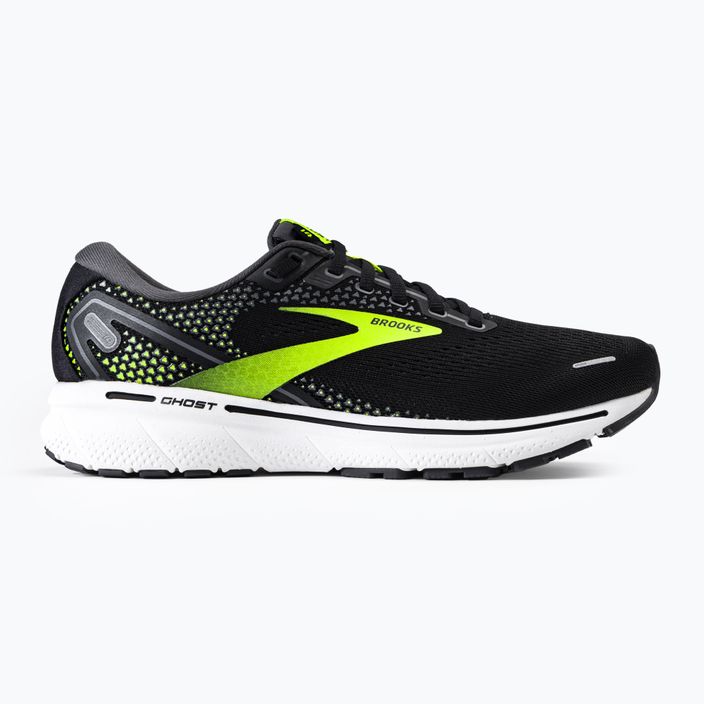 Pantofi de alergare pentru bărbați BROOKS Ghost 14 negru-verde 1103691D047 2