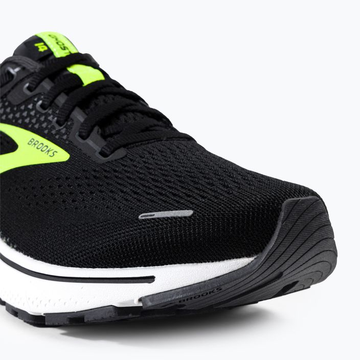 Pantofi de alergare pentru bărbați BROOKS Ghost 14 negru-verde 1103691D047 7