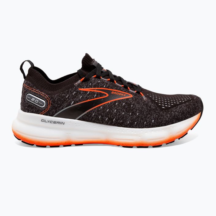 Pantofi de alergare pentru bărbați BROOKS Glycerin StealthFit 20 negru/roșu 1103841D003 10