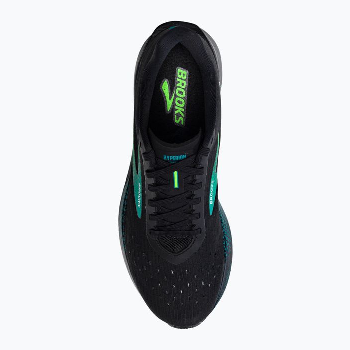 Pantofi de alergare pentru bărbați BROOKS Hyperion Tempo negru-verde 1103391 6