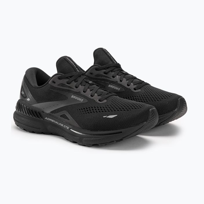 Pantofi de alergare pentru bărbați Brooks Adrenaline GTS 23 negru/negru/ebony 4