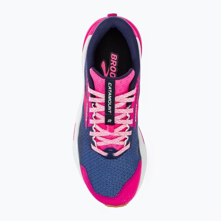 Brooks Catamount 2 pantofi de alergare pentru femei peacoat/pink/biscuit 5