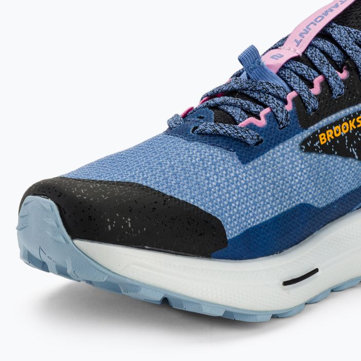 Brooks Catamount 2 pantofi de alergare pentru femei albastru/negru/galben 7
