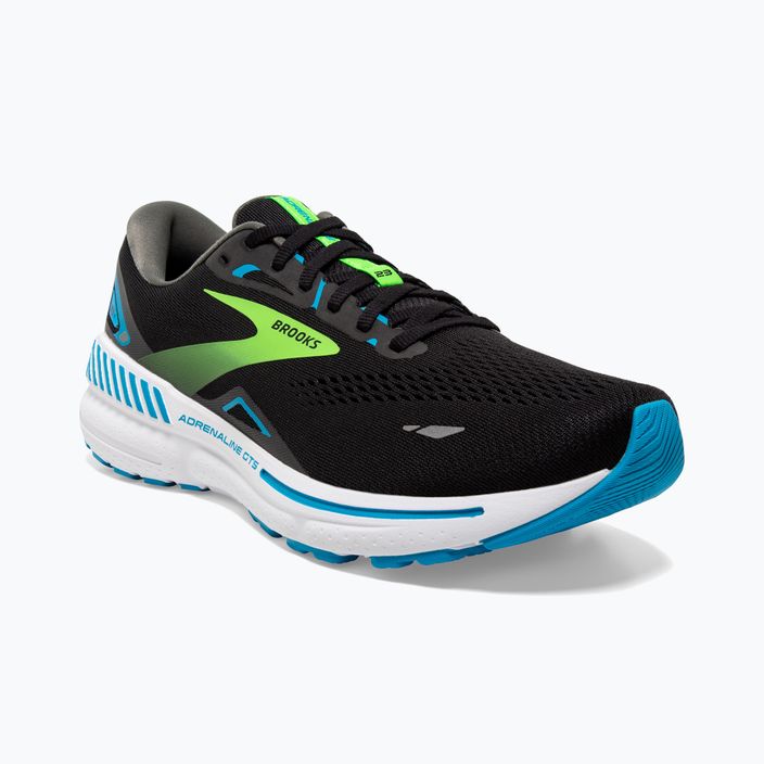 Brooks Adrenaline GTS 23 negru / Hawaiian ocean / verde pantofi de alergare pentru bărbați 11
