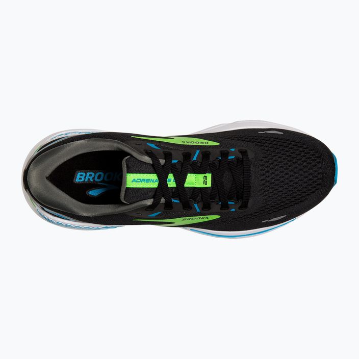Brooks Adrenaline GTS 23 negru / Hawaiian ocean / verde pantofi de alergare pentru bărbați 15