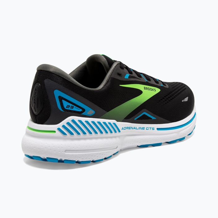 Brooks Adrenaline GTS 23 negru / Hawaiian ocean / verde pantofi de alergare pentru bărbați 17