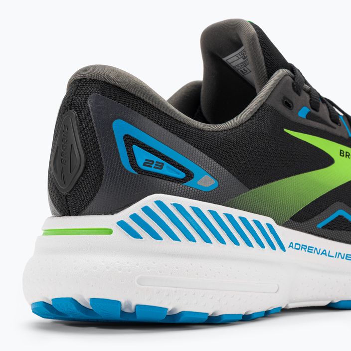 Brooks Adrenaline GTS 23 negru / Hawaiian ocean / verde pantofi de alergare pentru bărbați 9