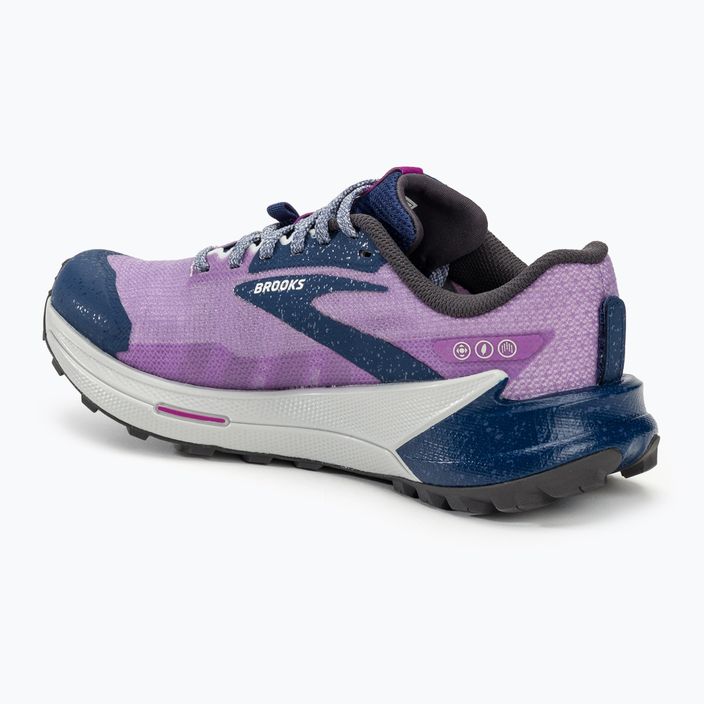 Brooks Catamount 2 pantofi de alergare pentru femei violet/navy/oyster 3
