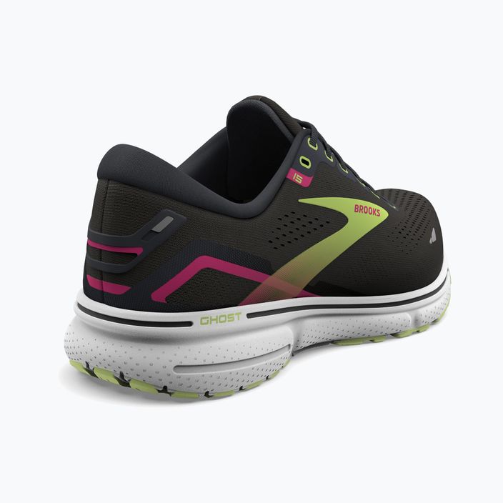 Brooks Ghost 15 pantofi de alergare pentru femei negru/ebony/verde aprins 16