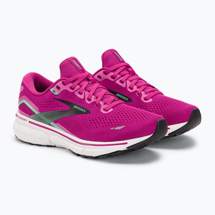 Brooks Ghost 15 pantofi de alergare pentru femei roz/festival fucsia/negru 4
