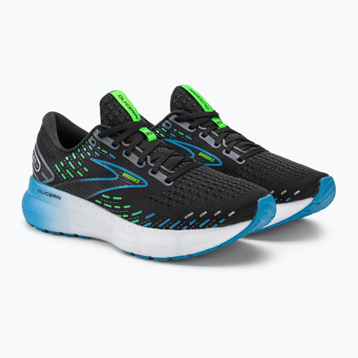Brooks Glycerin 20 pantofi de alergare pentru bărbați negru/hawaiian ocean/green 6