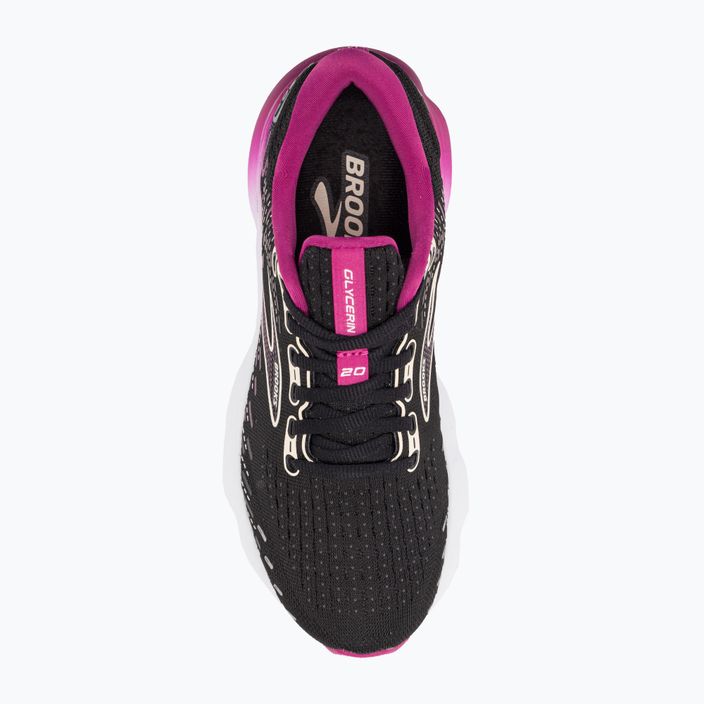 Pantofi de alergare pentru femei Brooks Glycerin 20 negru/fucsia/linen 8