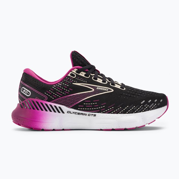 Pantofi de alergare pentru femei Brooks Glycerin GTS 20 negru/fucsia/linen 2