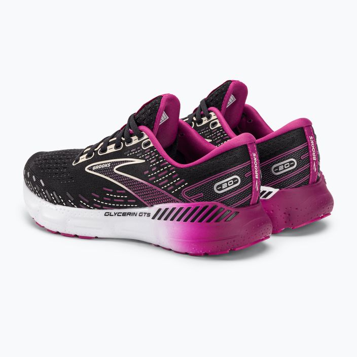Pantofi de alergare pentru femei Brooks Glycerin GTS 20 negru/fucsia/linen 5
