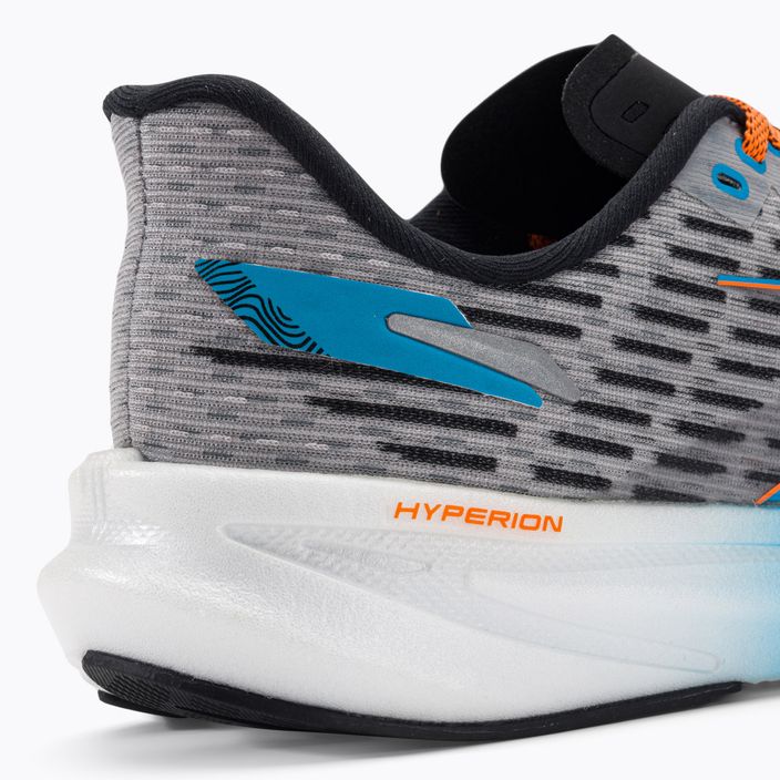 Brooks Hyperion pantofi de alergare pentru bărbați gri/albastru atomic/scarlet 9