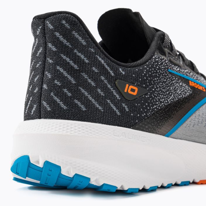 Brooks Launch 10 pantofi de alergare pentru bărbați negru / albastru atomic / ibis scârnăvie 10